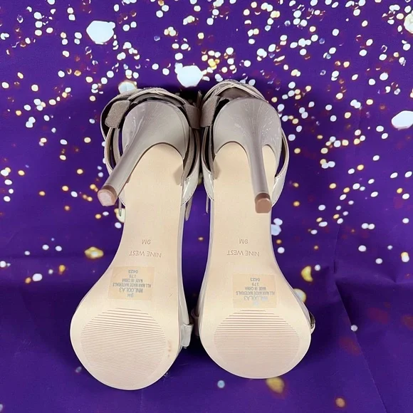 Nine West Nude Strap Heels - Picture 3 of 4